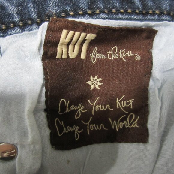 Kut From The Kloth Jeans Women's 16 (38x30) Blue Boot Cut Denim Dark Wash - Picture 4 of 16